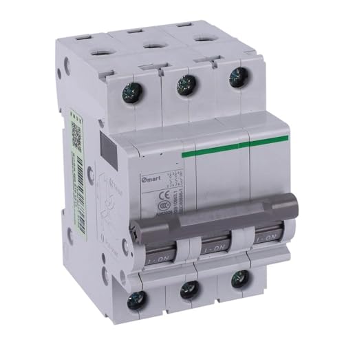 Disjoncteur miniature 3P 10A interrupteur à air électrique courbe D 400VAC 4,5ka