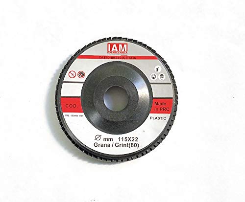 100 Dischi Lamellari Grana 60 - 115x22mm Per Smerigliatrice Angolare - Foto 7