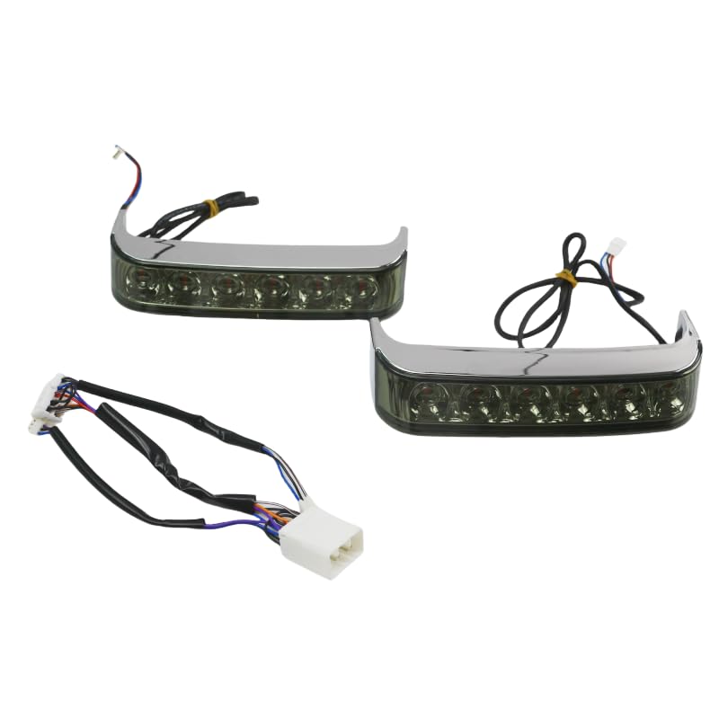 Luces LED de giro para Harley Davidson 1996-2013 con lente ahumada antiniebla 1