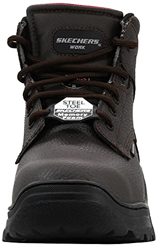 Skechers Men's Burgin-Tarlac Industrial Boot Chocolate 9 - Thumbnail 2