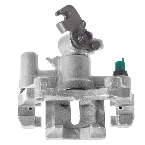 Image of Detroit Axle - Rear Left Brake Caliper for 1995-1998 Mazda Protege, Driver Side Disc Brake Caliper with Bracket 1996 1997 Replacement