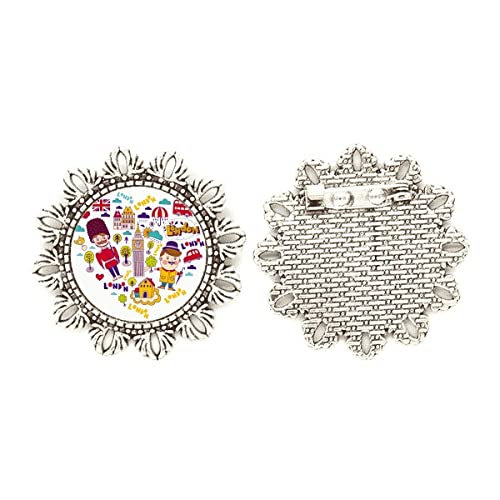 Broche de plata corazón rojo medium joya mujer esmaltada