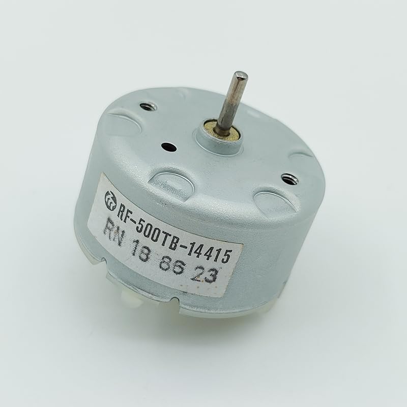 Mabuchi RF-500TB-14415 Mini 32mm Round Spindle Motor DC 3V 5V 6V 3700RPM Precious Metal Brush Micro 500 Motor for DIY CD DVD Player