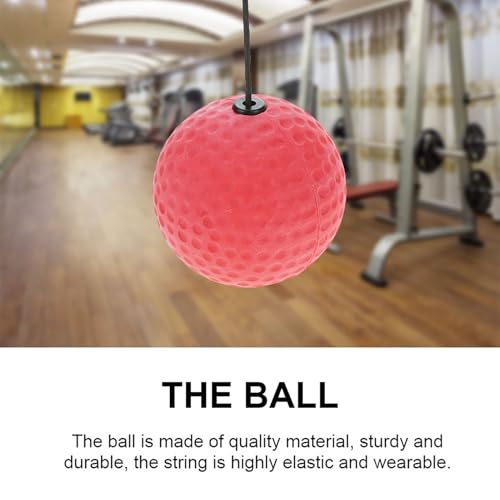 Image of Pssopp Adjustable Punch Speed Headband Ball, Ball with String, Great for Training Hand Eye Coordination Boxing Punching Speed