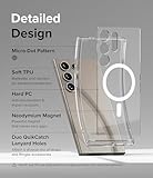 Ringke Fusion for Samsung Galaxy S24 Ultra Case [Compatible with MagSafe] UV Coating for Scratch & Discoloration Resistant, Shockproof Air Pockets - Magnetic Clear - Image 8