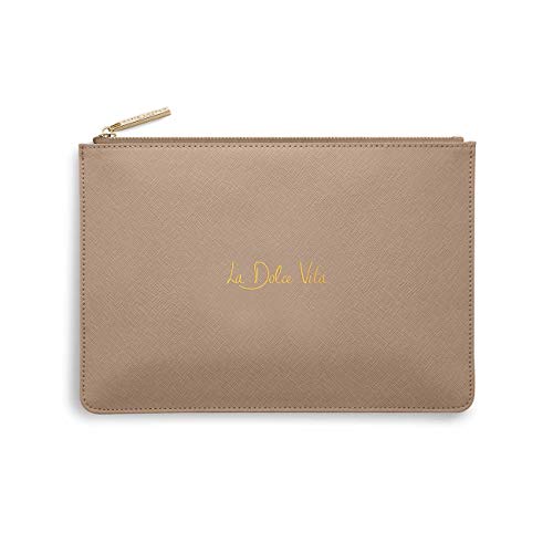Katie Loxton La Dolce Vita Damen-Clutch, veganes Leder, mittelgroß, karamell, caramel Cover
