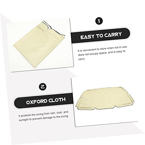 Columpio dosel reemplazo poliéster beige para solucionar techos rotos 7