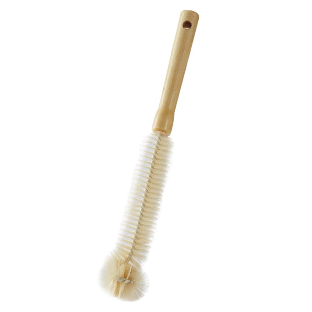 Cleaning Brush with Handle and Hanging Hole Space Saving Multifunction for Cleans Hard to Reach Wide Mouth Jars Dishwashing Brush Bottle