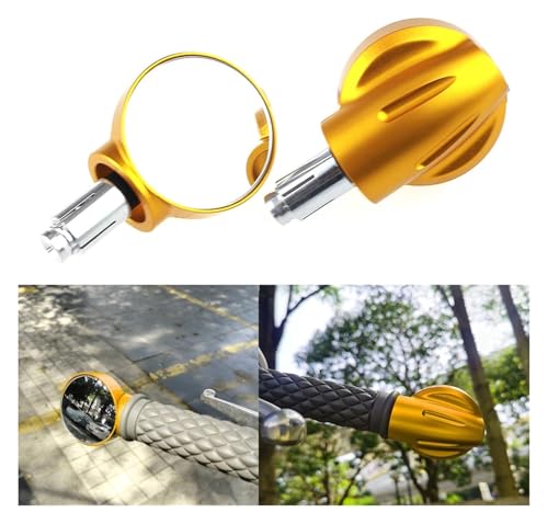 Espejo retrovisor gran angular ajustable para moto Suzuki GSXR color dorado 2