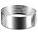 Oranlife Cake Leveler Slicer, Adjustable Round Cake Rings, Cake cutter, 7 Layer Stainless Steel Cake Slicing Accessories, 9.8-12.2 inch