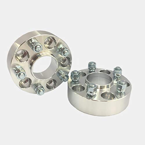 Customadeonly 2 Pieces 2" 50mm Hub Centric Wheel Spacers Adapters Bolt Pattern 5x105 to 5x105 Thread Pitch 12x1.5 Center Bore 56.5mm