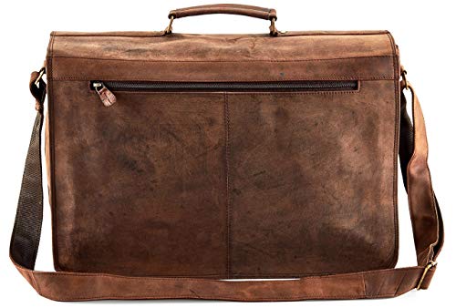 Maletín personalizado de cuero para laptop para hombre miniatura 5