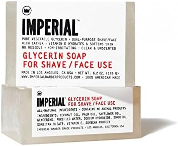 Imperial Barber Products: Glycerin Shave/Face Soap (6.2oz/176g)