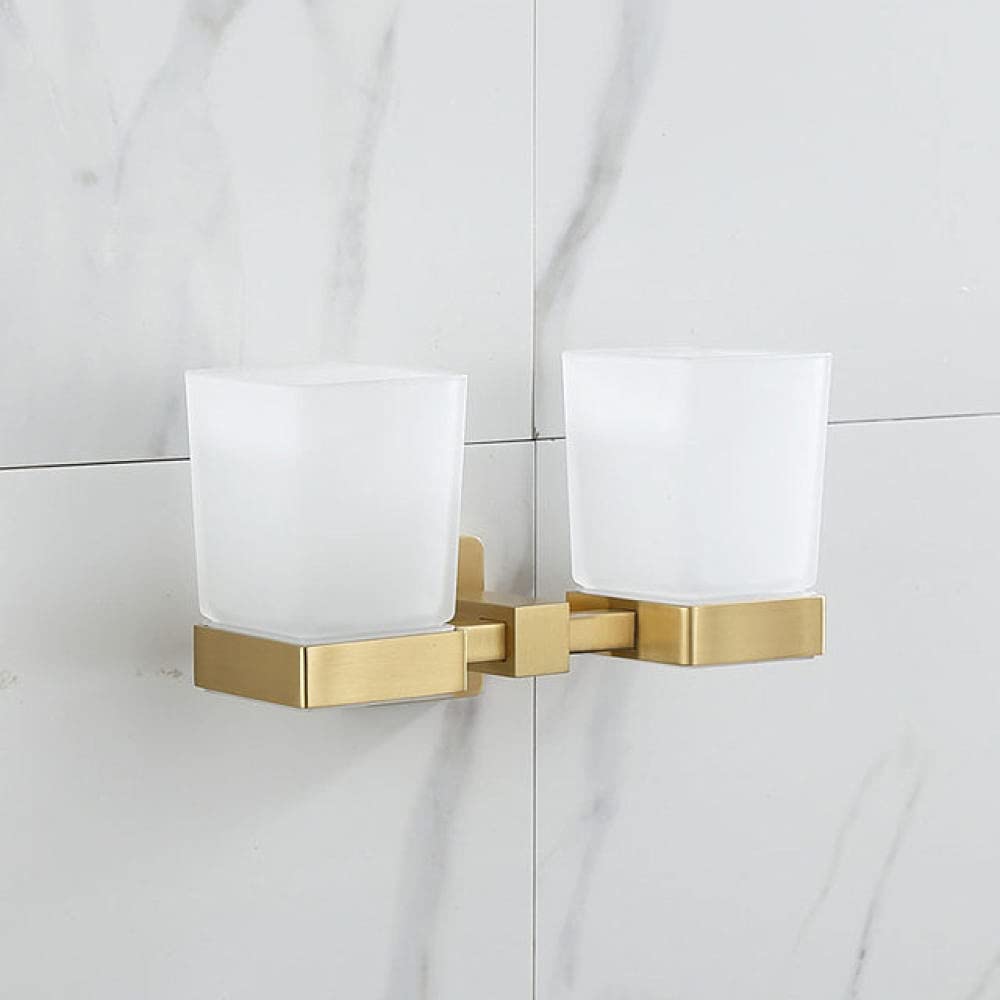Porte-serviettes en laiton or brossé pour une salle de bain haut de gamme