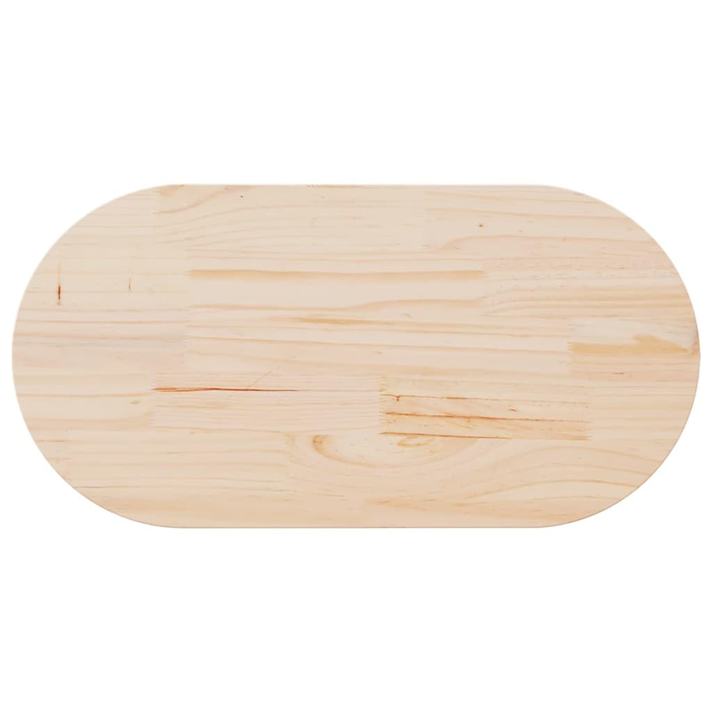 Dessus de table 110x55x2,5 cm bois de pin massif ovale