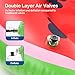 AKASO Thickened Pool Floats for Adults and Kids - 2 Pack 4-in-1 Inflatable Pool Floats Pool floaties with Air Pump, Fun Swimming Pool Toys as Pool Lounger, Pool Hammock, Chair, Pool Raft, Lake Floats