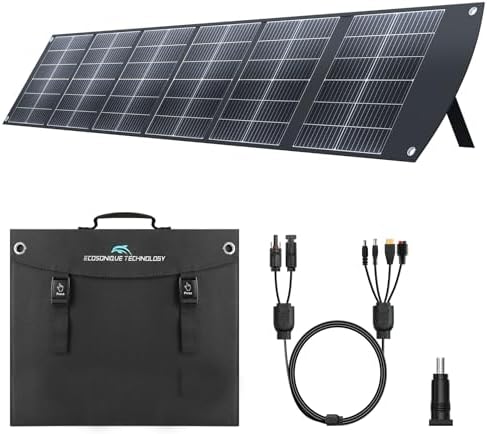 Ecosonique 200W Panel Solar Portátil, Módulo Solar Plegable con S...