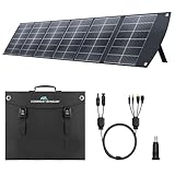 Ecosonique 200W Portable Solar Panel, Foldable & Lightweight with Kickstand, USB-C PD3.0 & USB-A QC3.0, MC4 & Multi-Output for Power Stations, Generators, RVs, Camping, and Outdoor Use