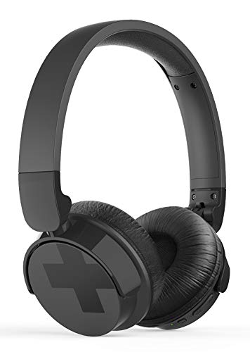 Philips Audio Bass+ BH305 Wireless Bluetooth Active Noise Cancelling Lightweight Stereo Headphones with Up to 18 Hours of Playtime - Black (TAPH305BK)