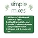 Simple Mixes Natural Instant Pudding & Pie Filling Mix, Healthy Snack, Vanilla, Gluten and Dye Free, No Fat, or Lactose, Kosher, 6 Pack
