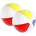 com-four® 2X Pallone da Spiaggia Gonfiabile - Palla per Piscina - Pallone per Spiaggia, Piscina e Lago Balneabile - Giocattolo da Bagno - Ø 32 cm (02 Pezzi)