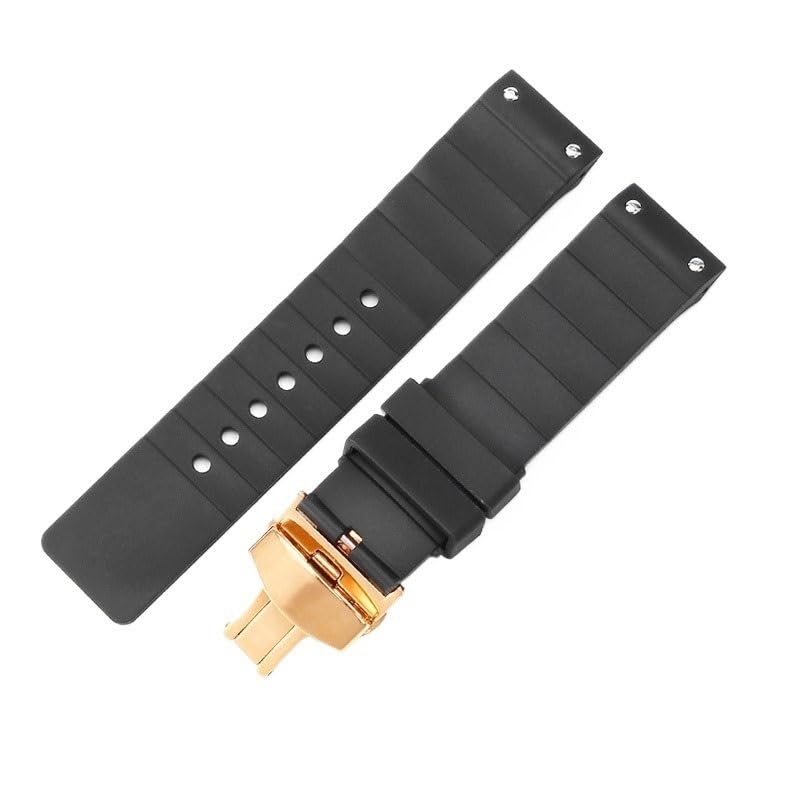 Bracelet montre caoutchouc Cartier Santos 100 homme femme Rose Gold 2