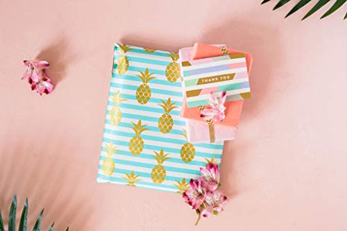Image of Inspired Mailers - Poly Mailers 10x13 - Golden Pineapples Deluxe - 100 Pack - 3.15mil Unpadded Shipping Bags - Packaging Envelopes (10x13, 100 Pack)