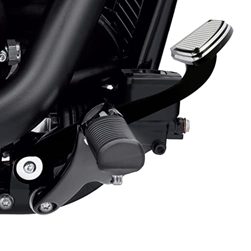 Wowtk Brake Lever + Brake Pedal Pad For Harley Softail Equipped W/Forward Controls Fat Bob 114 Fxfbs/Fxfb,Fxdr 114 Fxdrs,Low Rider St Fxlrst,Softail Standard,Sport Glide,Street Bob,Black #TOP1