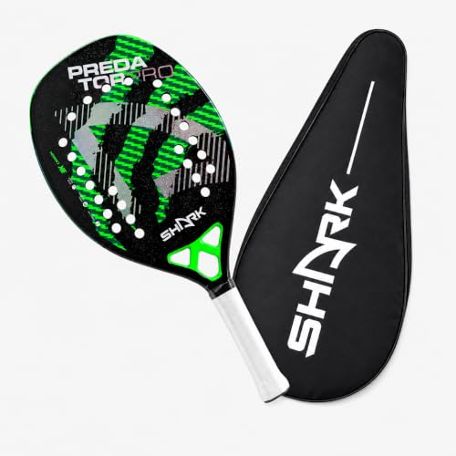 Raquete de Beach Tennis Shark predator verde 2024