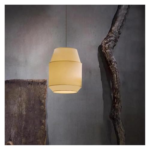 Suspension LED en tissu style nordique : luminaire décoratif d'intérieur pour salle à manger