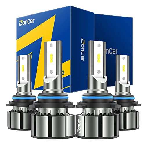 Image of 9005 /HB3 9006 /HB4 LED Bulbs Combo, 24000LM 6500K Cool White Super Bright, Turbo Cool Fan, Pack of 4