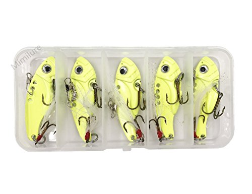 Milepet Leurre de pêche en métal lumineux avec boîte de rangement 12 g Cover