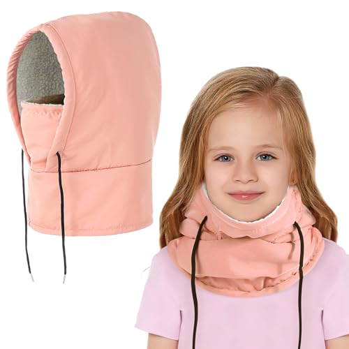 AYPOW Kinder Winter Sturmhaube, Wasserdicht Thermo Fleece Balaclava kinder Gesichtsmaske, Winddicht Schlupfmütze Warme Skimaske Halswärmer Sturmmaske Mütze für Jungen Mädchen 4-8 Winter Outdoor