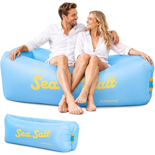 SilverChry Aufblasbare Couch Airlounge Strandliege Aufblasbar Camping Sofa Aufblasbar LuftSofa Tragbar Inflatable Sofa Liegesack Outdoor für Strand Reisen Camping Picknicks (A)