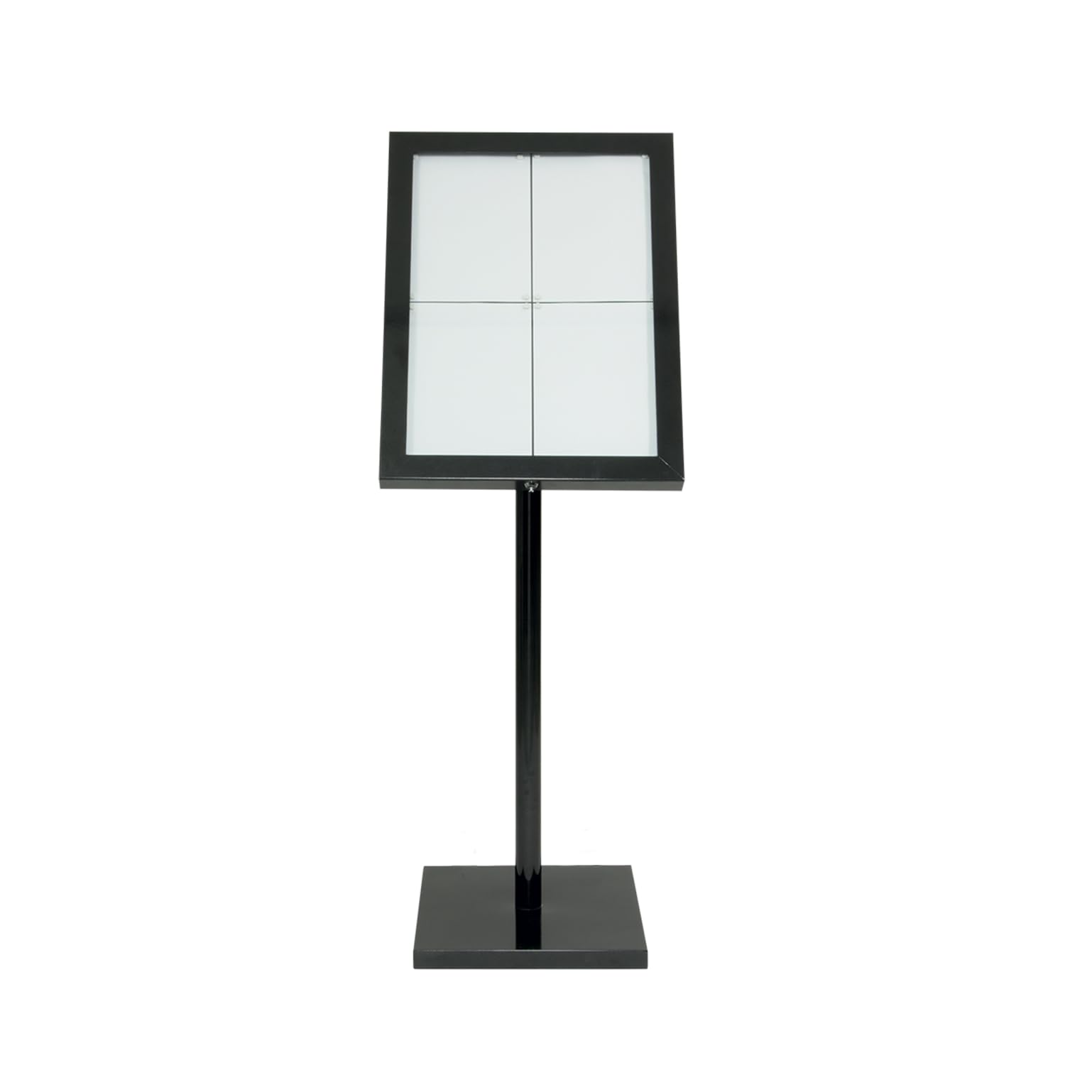 SECURIT - Porte-Menu Extérieur avec Eclairage LED Black Star