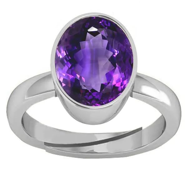 Bague Katela en améthyste naturelle et argent, le cadeau idéal mixte