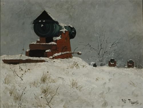 Lienzo de Fritz Thaulow para renovar la decoración del hogar con un paisaje elegante