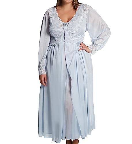 Shadowline Women's Silhouette 54 Inch Long Sleeve Coat, Silver, Large #TOP28