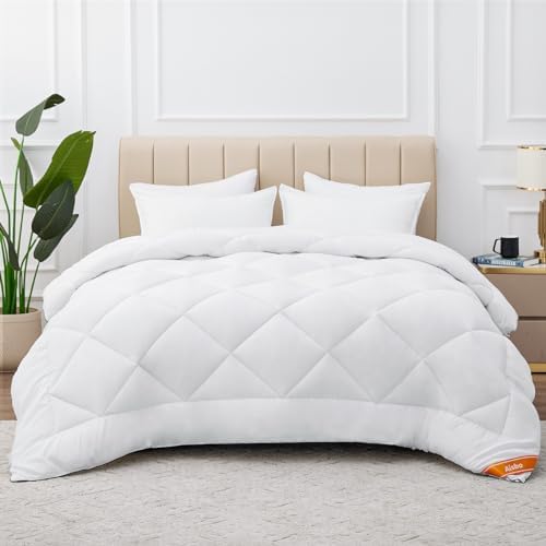 Aisbo Winter Bettdecke 200x220 Winterdecke 450GSM, Warm Winterbettdecke | OEKO TEX Bettdecken, Warm Winterdecke 200x220cm Steppbettdecke für Winter, Waschbar Dicke Winterbettdecke