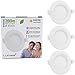 Produktbild Lumare LED Einbaustrahler 4W | Ultra flach, 29mm Einbautiefe | Ø68mm Bohrlochdurchmesser | Spot Wohnzimmer, Badezimmer | Einbauleuchte Weiß Rund | 230V | IP44 Warmweiß 3000K | 3er Set