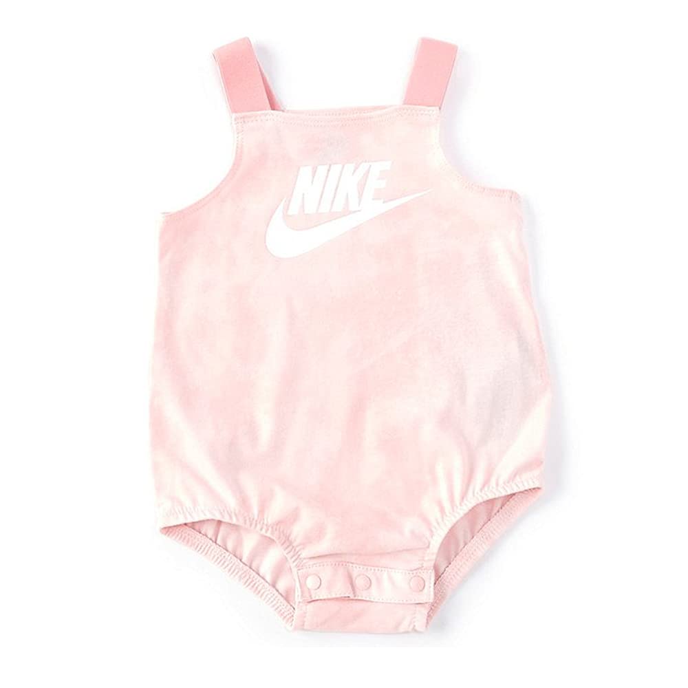 Nike Infant Girls Futura Bubble Romper (Arctic Punch, Newborn)
