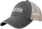 ZHANGLIEleiio Kristi Noem for President 2024 Mesh Hat Distressed Washed Cotton Trucker Hat Low Profile Summer Baseball Cap Deep Heather