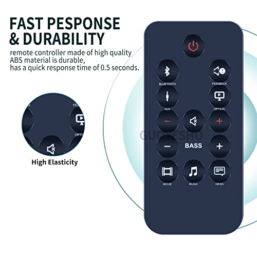 SB150 Remote Control Replacement for JBL Cinema SoundBar compatible with JBL SB150 Audio System Player Controller (No programming or setup required) - Image 4