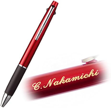 Amazon 名入れ 金文字三菱鉛筆 ジェットストリーム 3色ボールペン 0 7mm Sxe3 800 65 ボルドー 油性ボールペン 文房具 オフィス用品