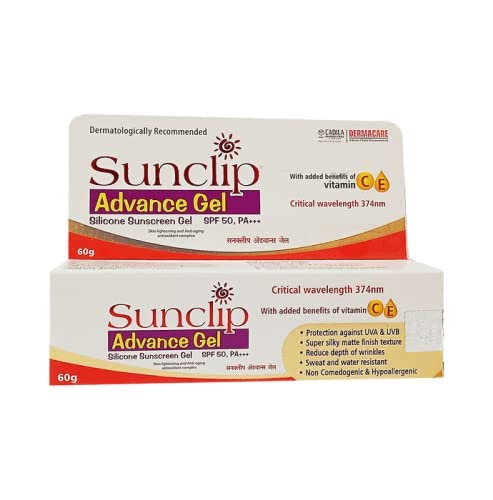 Sunclip Advanced SPF 50 Sunscreen Silicon Gel - 60Gm CADILA