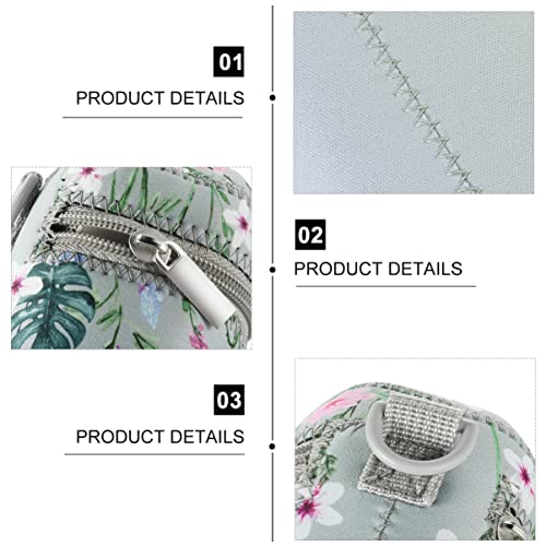 MILISTEN Caixa de alto-falante sem fio com estampa floral, impermeável, sem fio, bolsa de alto-falan