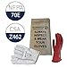 Enespro Class 0 Red Rubber Voltage Insulating Glove Kit with Leather Protectors, Max. Use Voltage 1,000V AC/ 1,500V DC, KITGC0R10