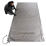 Powerblanket MD0510G Xtreme Gray Alloy Heated Concrete Blanket - 5' x 10' Heated Dimensions - 6' x 11' Finished Dimensions
