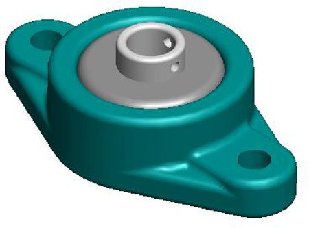 SKF USA Inc SKF-456 Narrow-Inner Ring Two Bolt-Flange Mounted Bearing 5/8 Bore, Standard Duty