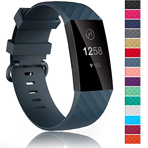 Velavior Waterproof Bands for Fitbit Charge 3 / Charge3 SE, Replacement Wristbands